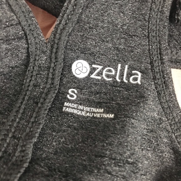 🎁 Zella Racer back Black Gray Size Small Women’s Athletic Top - Picture 5 of 5